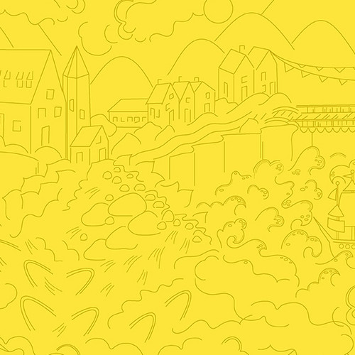 Sun Print Luminance by Alison Glass Village Lemon