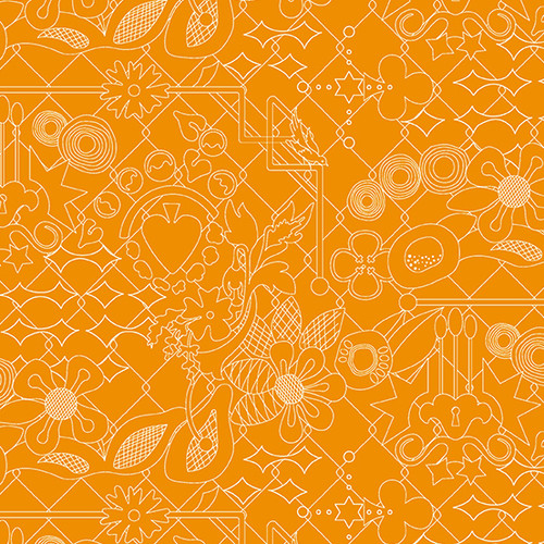 Sun Print 2022 - 10th Anniversary Collection by Alison Glass Overgrown School Bus