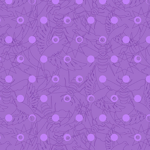 Sun Print 2022 - 10th Anniversary Collection by Alison Glass Link Plum