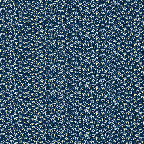 Magnolia by Andover Fabrics Fan Flower Blue