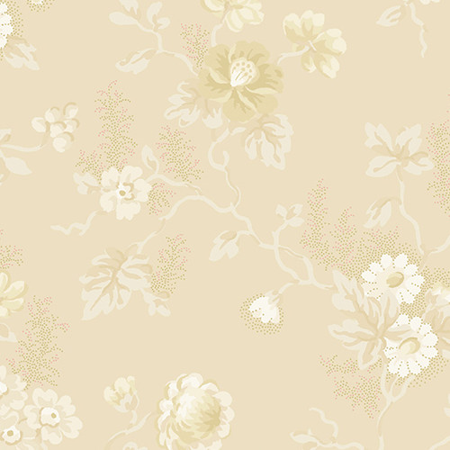 Clotted Creams & Caramels by Di Ford-Hall Floral Bisque