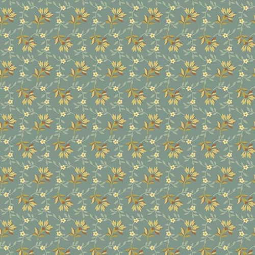 Bed of Roses by Laundry Basket Quilts Lazy Day Dusty Teal