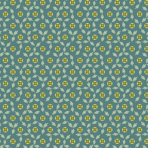 Maling Road by Di Ford Button Flowers Blue