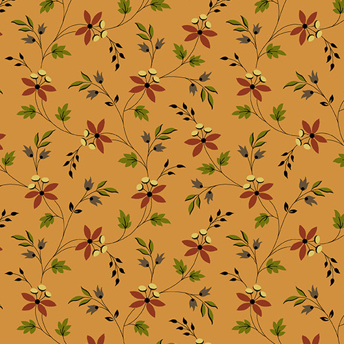 Emma by Kathy Hall Floral Vine Pumpkin