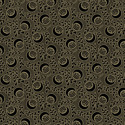 Harvest Moon by Renee Nanneman Moon Vines Light Black