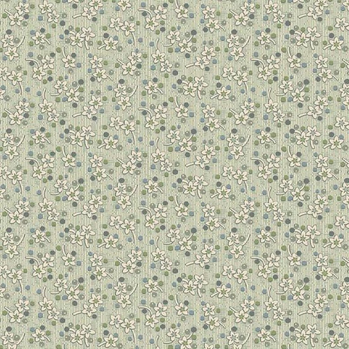 Bed of Roses by Laundry Basket Quilts Sweet Mint Dusty Teal