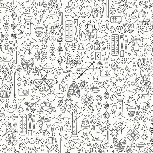 Sun Print Light by Alison Glass Collection Shadow