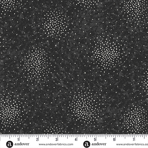 Sunflower Meadow by Andover Fabrics Texture Dot Black