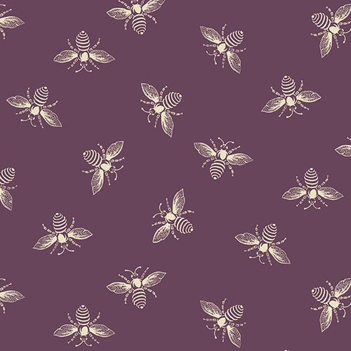 French Bee by Renee Nanneman Bees Ripe Plum