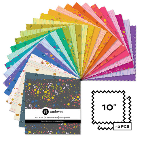 Sun Print 2026 by Alison Glass - Four 10x10 Square - 42 Cuts Each