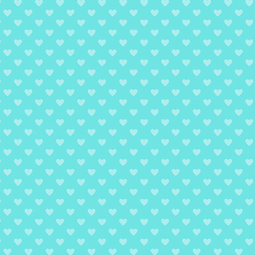 Hearts by Andover Fabrics Hearts Turquoise