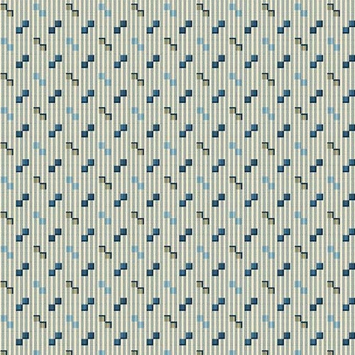 Royal Blue by Laundry Basket Quilts Square Dance Greige