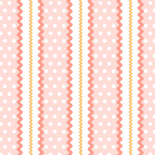 Roseberry Cottage by Andover Fabrics Rick Rack Pink