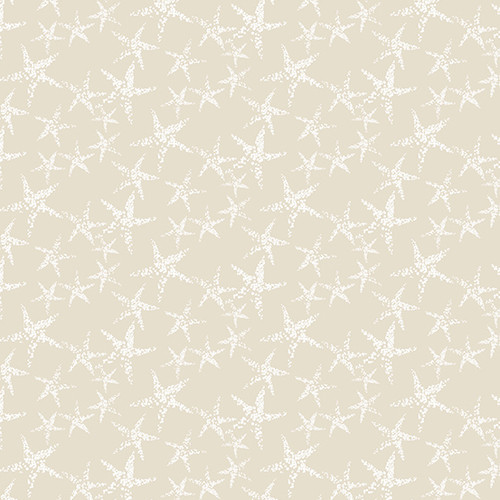 By The Sea by Andover Fabrics Starfish Tan