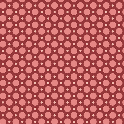 Anna by Laundry Basket Quilts Lady Bug Raspberry