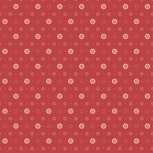 Anna by Laundry Basket Quilts Buttons Raspberry