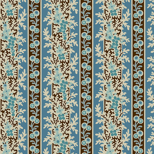 Savannah by Andover Fabrics Fern Stripe Blue