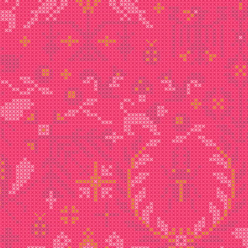 Sun Print 2020 by Alison Glass Menagerie Salmon