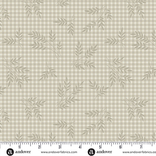 Plain and Simple by Andover Fabrics Wheat Gingham Cocoa