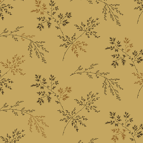 Super Bloom by Laundry Basket Quilts Twigs Dark Khaki