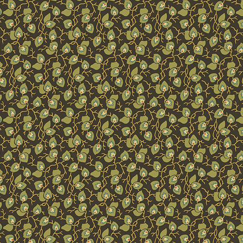 Secret Stash - Cool Tones by Laundry Basket Quilts Leaf and Vine Sage