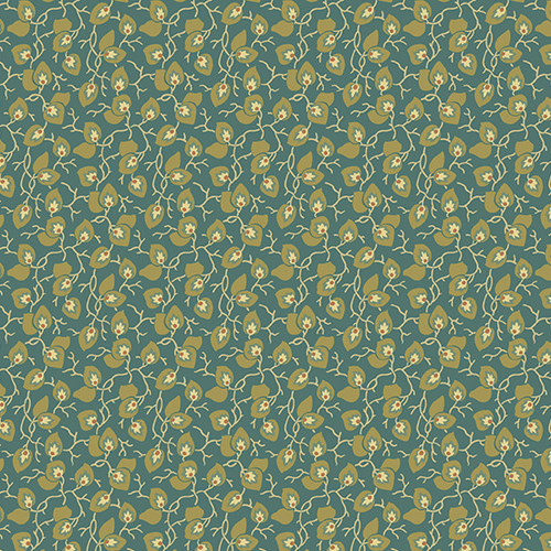 Secret Stash - Earth Tones by Laundry Basket Quilts Leaf and Vine Evergreen