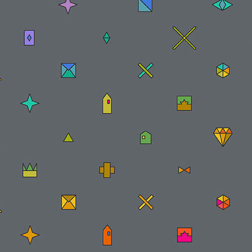 Sun Print 2022 - 10th Anniversary Collection by Alison Glass Trinket Charcoal