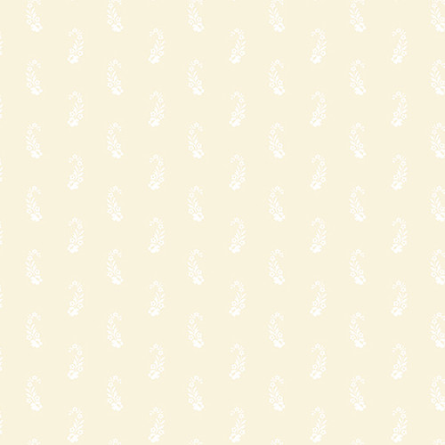 Creme Fraiche by Andover Fabrics Set Flower Paisley Cream