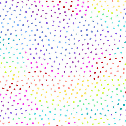 Star Bright by Andover Fabrics Rainbow Stars Daylight