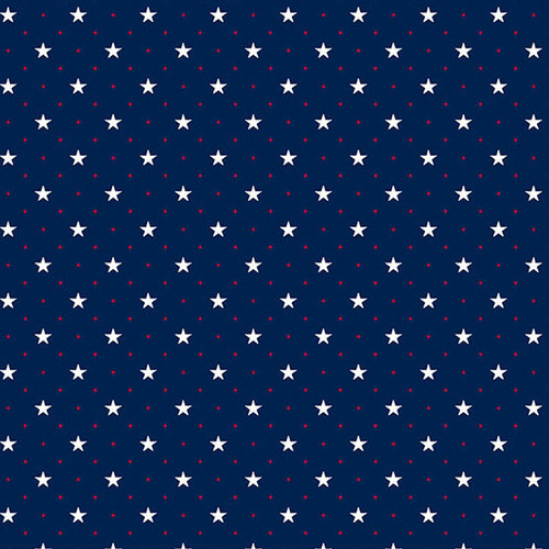 Star Spangled by Andover Fabrics Polka Stars Blue