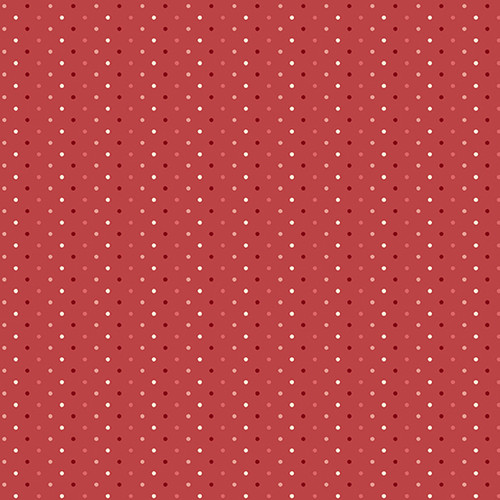 Strawberries and Cream by Laundry Basket Quilts Poppy Seed Crimson