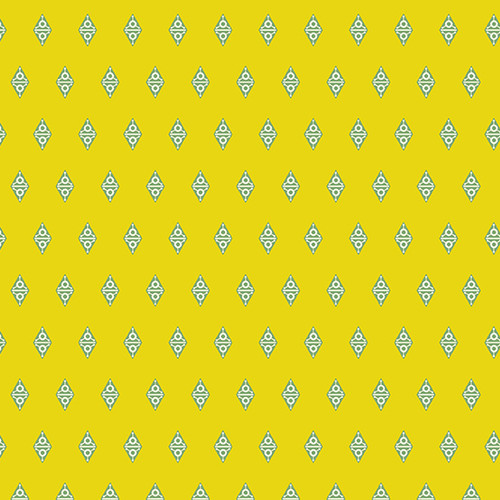 Fabrics From the Attic by Giucy Giuce Alien Diamond Gooseberry