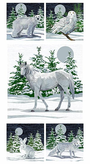 Winter Moons Digitally Printed Panel Multi