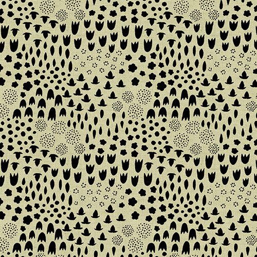 Tiger Plant by Sarah Golden Folk Floral on Tailored Cloth Shadow