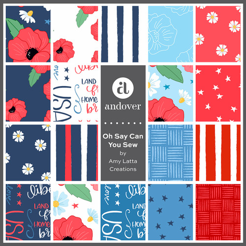 Oh Say Can You Sew by Amy Latta - 10 Yard Case Pack
