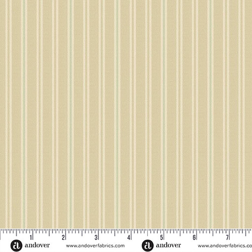 Laundry Line 108s by Laundry Basket Quilts Ticking Stripe Cream