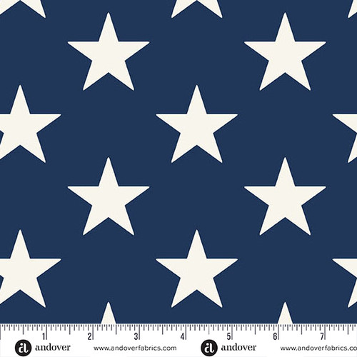 Americana 108s by Andover Fabrics Large Star Blue