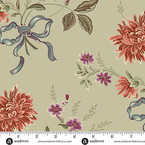 Autumn Bouquet 108s by  Renee Nanneman Autumn Bouquet 108 Cream