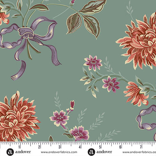 Autumn Bouquet 108s by  Renee Nanneman Autumn Bouquet 108 Aqua