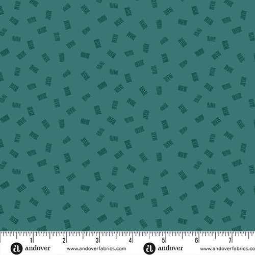 Moody Hues by Nancy Rink Chunks Teal Green