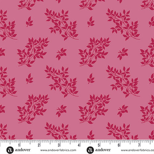 Moody Hues by Nancy Rink Leafy Dusty Pink