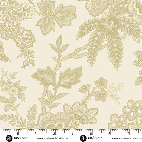 Jingle Bell 108s by Laundry Basket Quilts Ornamental Garden 108 Latte