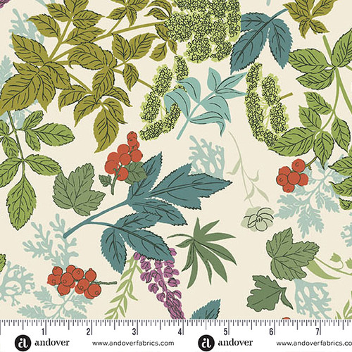 Nordic Summer 108s by Gudrun Erla of GE Designs Wild Flora 108 Buttermilk