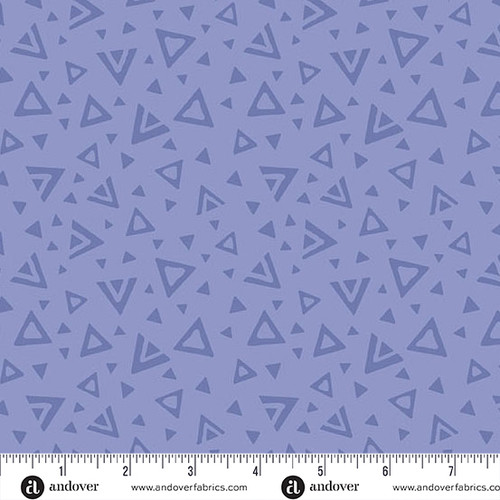 Moody Hues by Nancy Rink Triangles Periwinkle