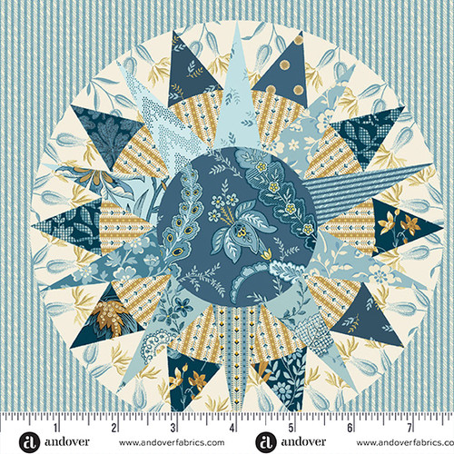 Beach House 108s by Laundry Basket Quilts Marine Compass Multi