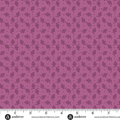 Moody Hues by Nancy Rink Little Flower Raspberry