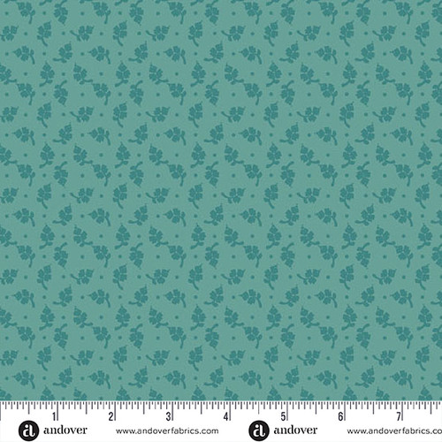 Moody Hues by Nancy Rink Little Flower Sea Green