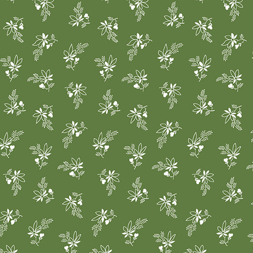 Century Prints - Farmgate by Max & Louise Tossed Bouquet Leaf