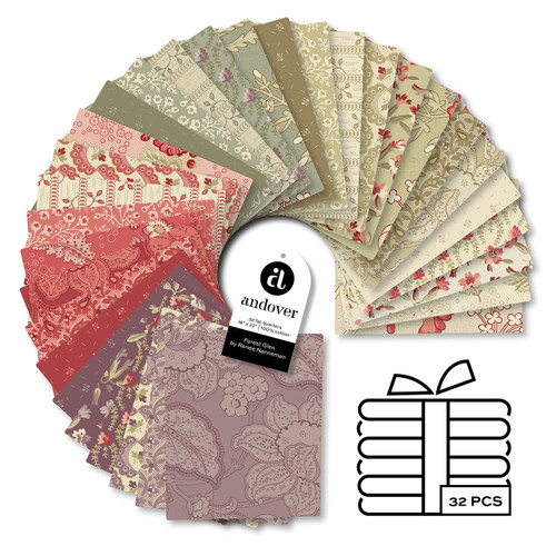 Forest Glen by Renee Nannmeman - Four 22 X 18 FQ Bundles - 32 Cuts Each
