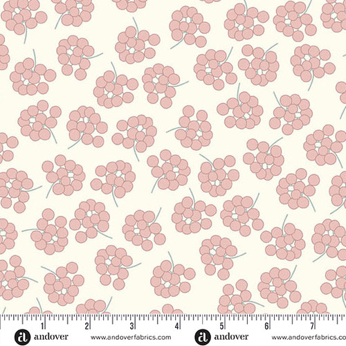 Coastal Walk by Karen Lewis Textiles Tansy Grande Rose